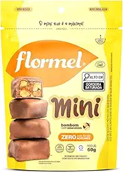 Mini Bombom com Amendoim FLORMEL Zero Açúcar 60 Gramas