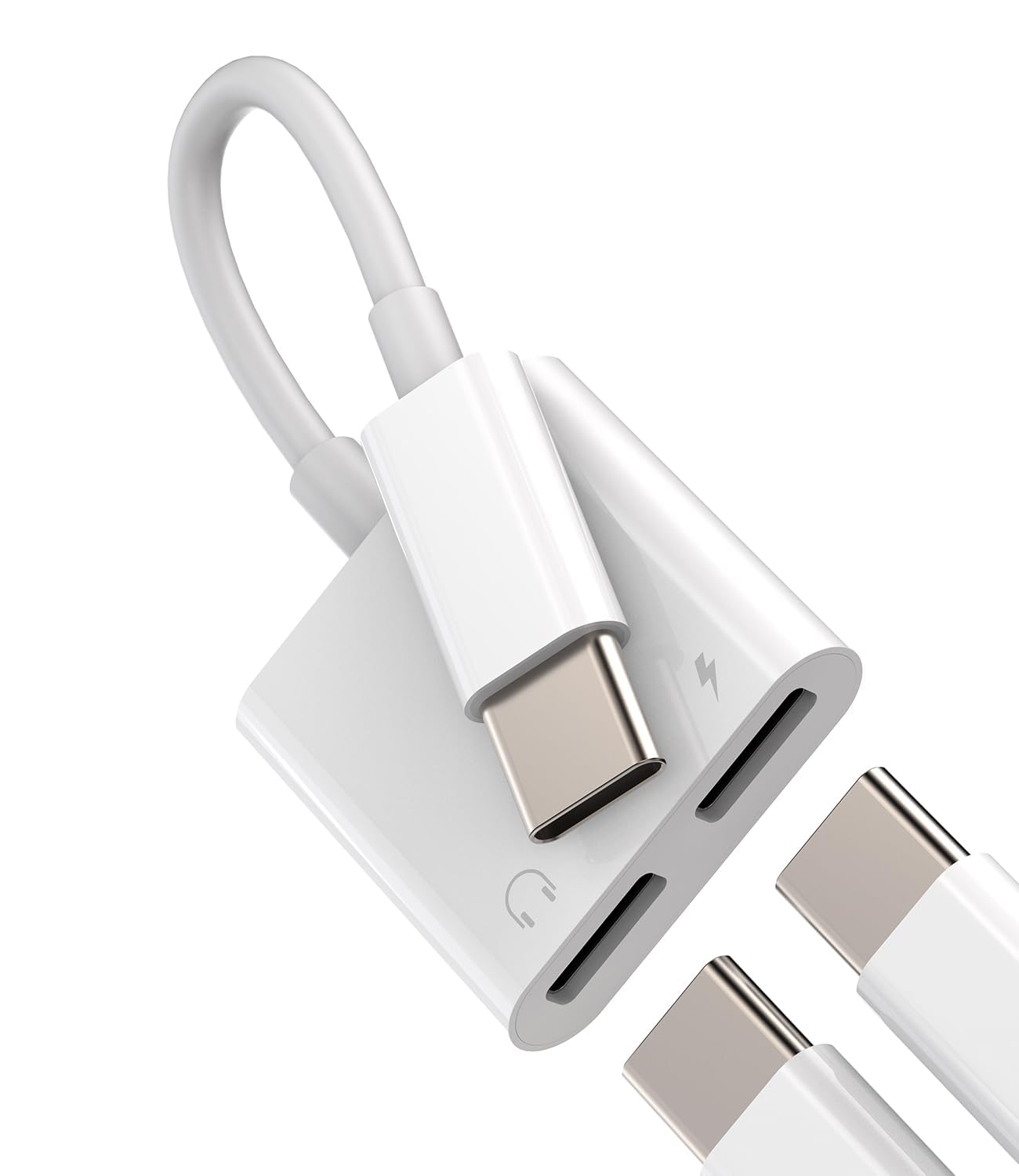 Caricabatterie USB-C Rapido Con Cavo Intrecciato Da 6 Piedi Per IPhone 15 Pro Max, Samsung E Altri