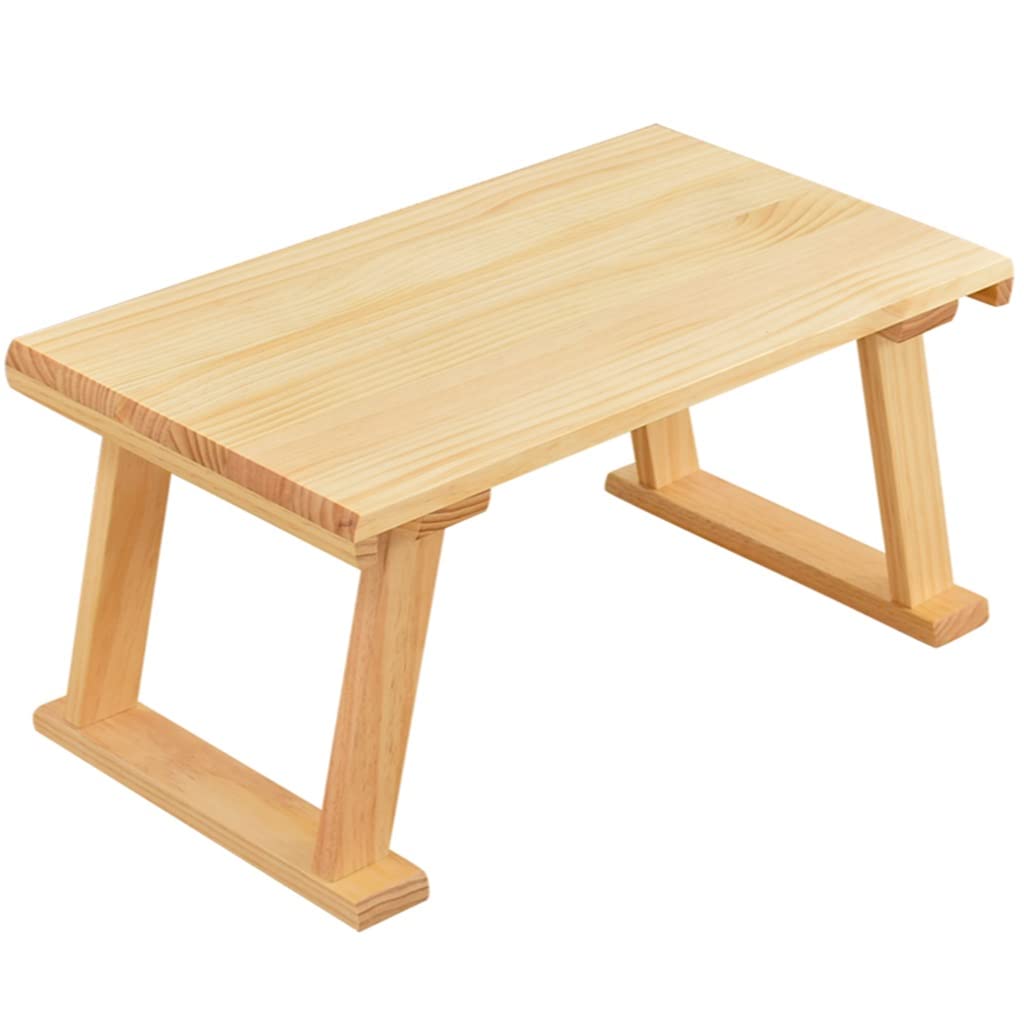 Tavolino da caffè in legno, tavolo da studio per dormitorio, piccolo tavolo da pranzo sul letto, tavolo per computer portatile, piccolo tavolo da tè, materiale in legno di pino (colore: colore del
