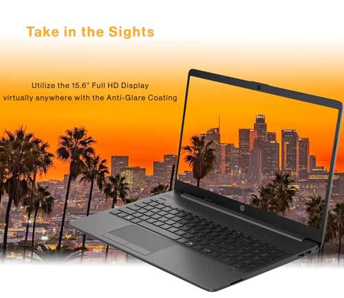 Image of HP Laptop, 15.6 inch FHD, AMD Ryzen 5 5500U (6 Cores /12 Threads, Up to 4GHz), 32GB RAM 1TB PCIe SSD, Windows 11 Home, WiFi 6, HD Audio, Anti-Glare, HD Camera, Up to 8 Hrs Use, RJ-45 Ethernet