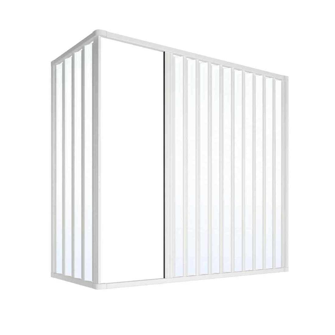 Box Vasca in PVC 70x170 cm a due lati con apertura ad angolo Dublino