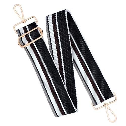 Image of chushui Woven Stripe Purse Straps,Replacement Crossbody Wide Shoulder Adjustable Strap for Bag Handbags