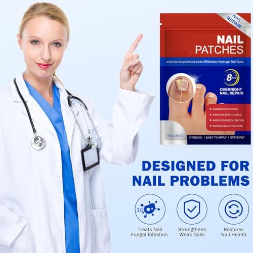 Fungal Nail Patch Treatment – Antifungal Toenail & Fingernail Solution | Kills Nail Fungus at Root | 10 Easy-to-Use Patches (H) - Image 8 thumbnail