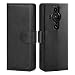 Produktbild CHALK & HIDE - Lederhülle Case Cover für Sony Xperia Pro-I, Echtleder Hülle Entwurf gemacht Mit Kartensteckplatz, Magnetisch und Standfuß - Schwarz
