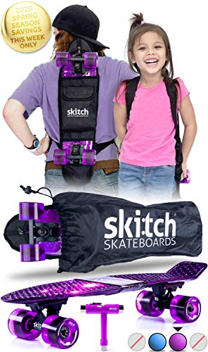 SKITCH Complete Skateboard Gift Set for Beginner Girls and Boys of All Ages