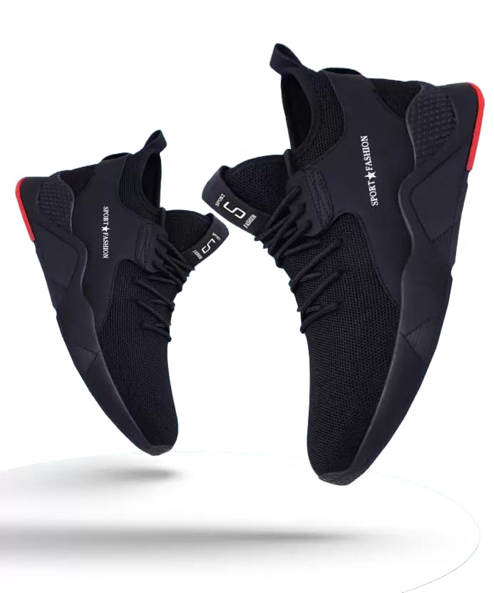 Trendy and Stylish Running Shoes for Men Black Color