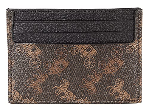 Coach Mens Refined Flat Card Case, Truffle