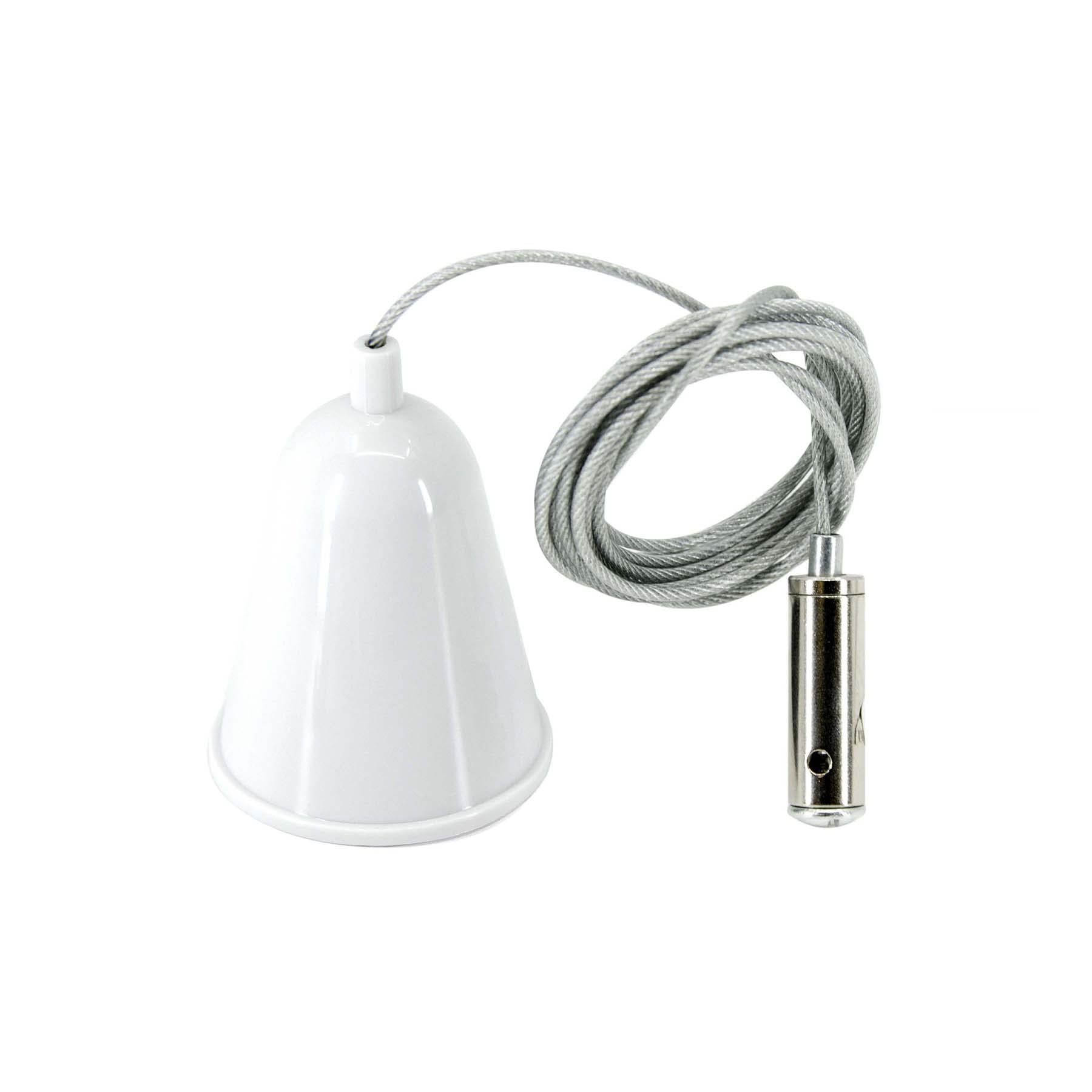 G.W.S® 1.5M White Suspension Hanging Wire Kit for 3 Wires Single Circuit LED Track Lighting — image 1