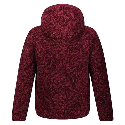 Childrens/Kids Kyrell Zebra Print Reversible Jacket (7-8 Years) (Mineral Red/Burgundy)4