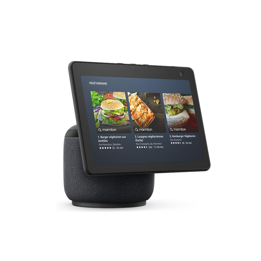 Amazon Echo Show 10 (Nouvelle génération) | Écran connecté HD avec mouvement et Alexa, Anthracite