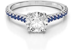1.00 Ct. Certified Moissanite Bridal Set In 14K White Gold
