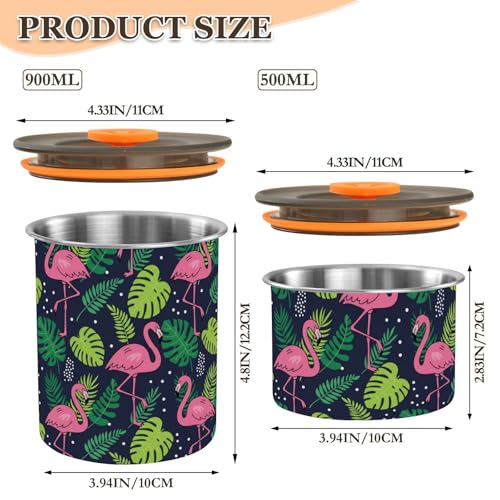 Envase para café con tapa hermética acero inox 900 ml miniatura 2