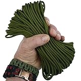 MilSpec Paracord Olive Drab Green 510 ft. Spool, Military Survival Braided Parachute 550 Cord. Use...