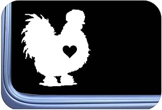Silkie Chicken Decal Little Heart OS 759 sticker 6" inch