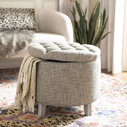 Safavieh Amelia Tufted Storage Ottoman, Grey #TOP2