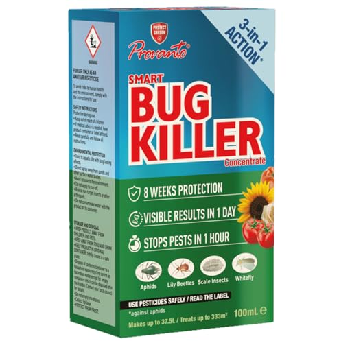 Ultimate Bug Killer Concentrate – 100ml (Pack of 1) | 3 in 1 Action | Fast-Acting Insecticide | 4 Weeks Protection | For Indoor & Outdoor Use on Edible & Ornamental Plants