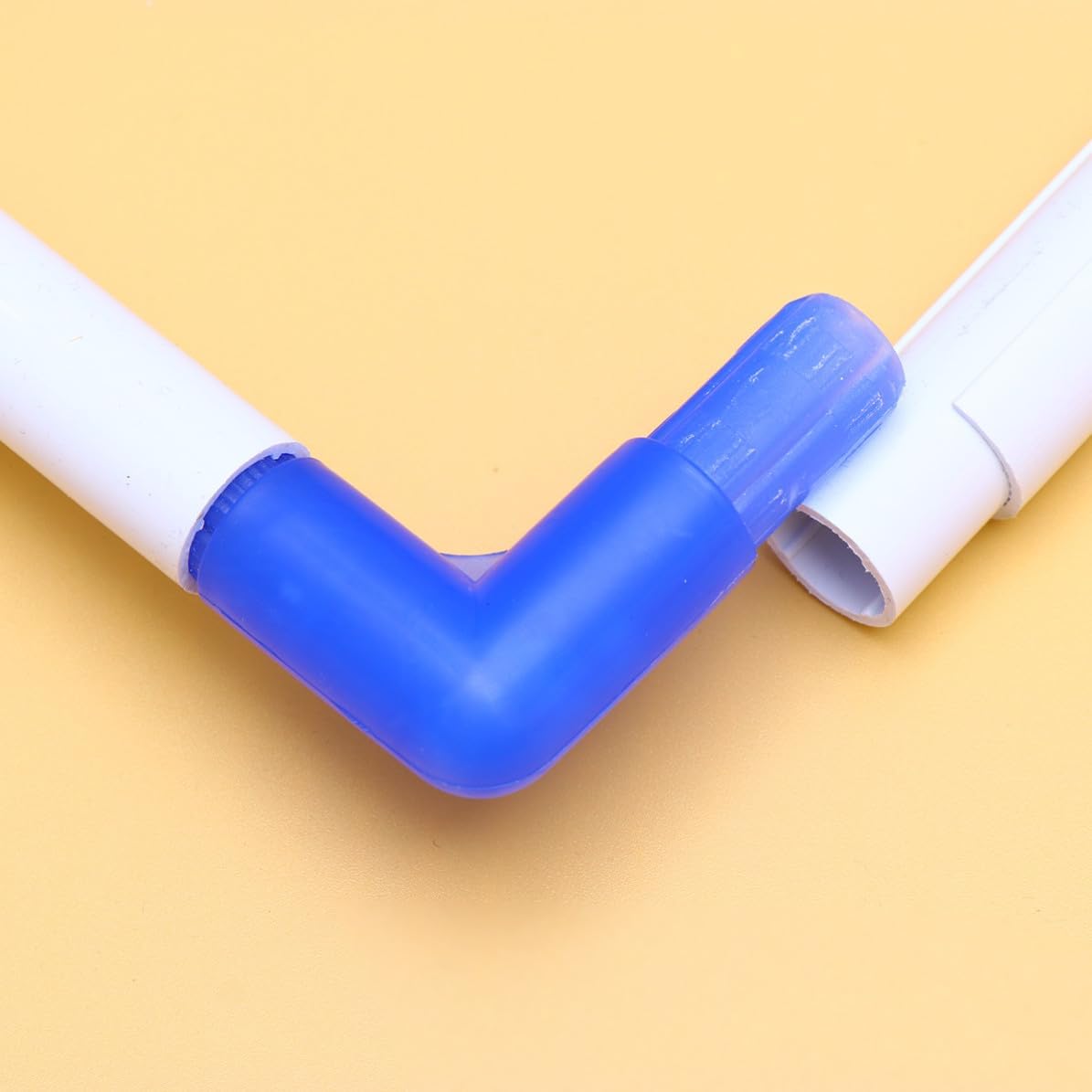 Plastic Clip Embroidery Frame for Needlework, Portable Blue PVC