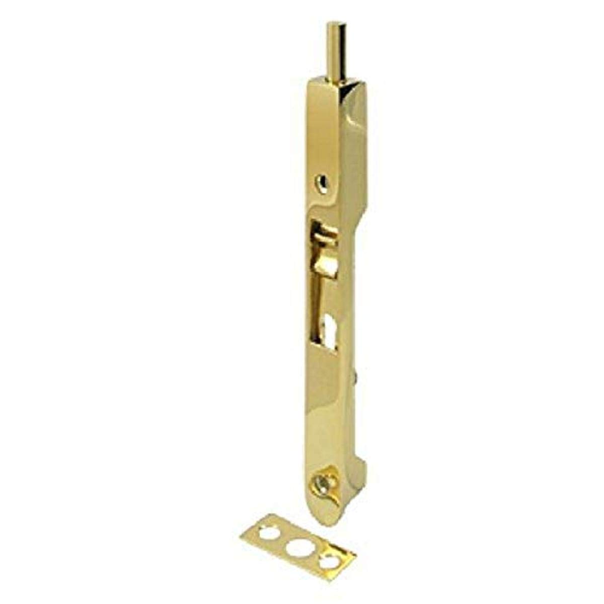 Deltana 7FBRCR003 HD Solid Brass 7-Inch Flush Bolt