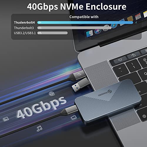 Caja externa para SSD M.2 NVME USB 4.0 PHIXERO miniatura 4