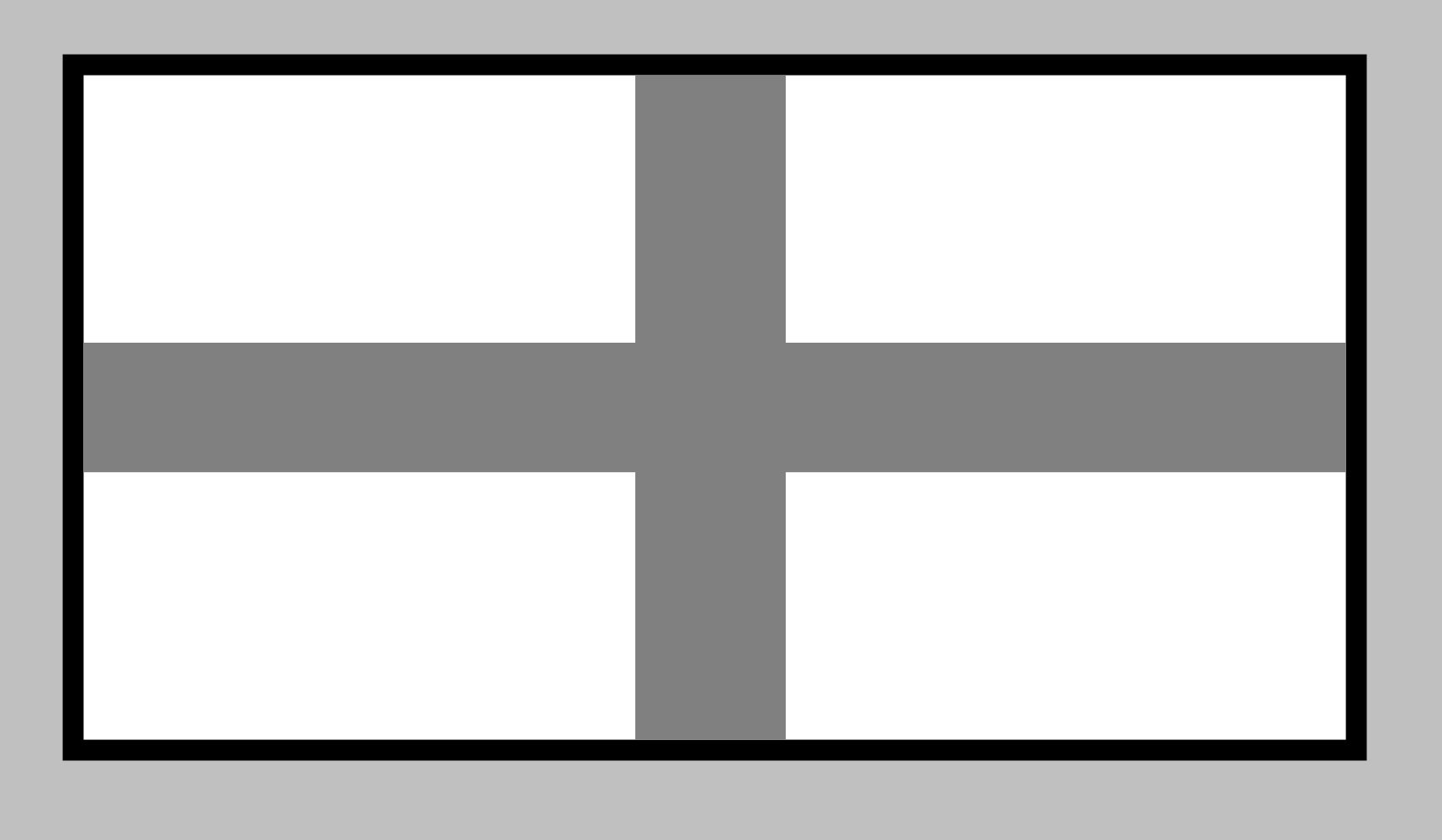 Drapeau large Cross résistant aux intempéries pour affichage extérieur