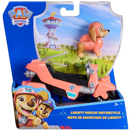 PAW PATROL - Liberty’s Rettungs-Motorrad mit Spielfigur (Basis...