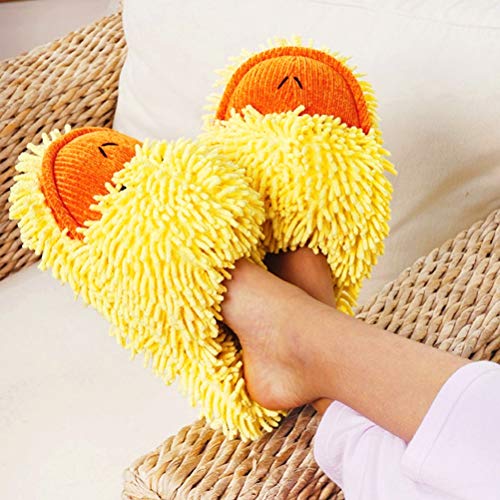 Aroma Home Aromahome Fuzzy Friends Yellow Ducky Duck Womens Adult Slippers4
