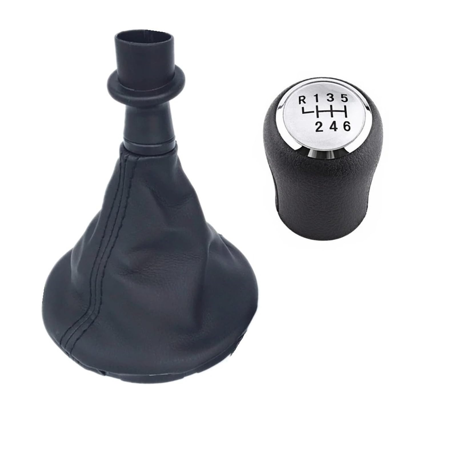 Jsyalmslw 6 Speed Case Silver For Vw Transporter T5 T5 1 T6 Gp 2003-2015 Gear Shifter Knob Style