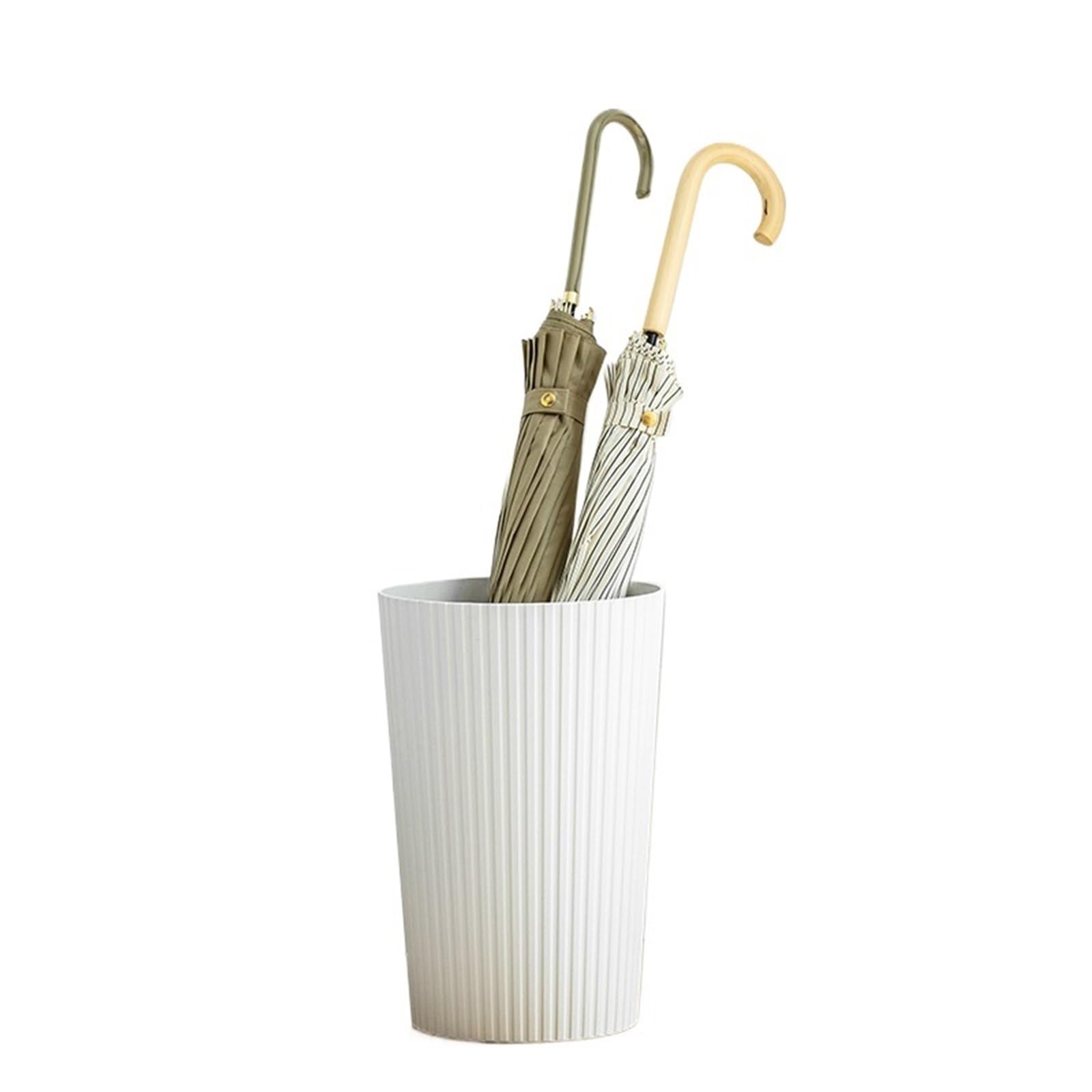 HYLYGFH Outdoor Umbrella Stand Holder for Supermarkets & Offices Large White Umbrella Container for Entrance & Lobby Durable WeatherResistant Design