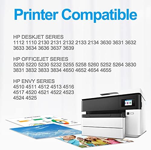 Amazon.com: Vaker - Cartucho de tinta remanufacturado de repuesto para HP  63XL 63 XL utilizado en HP Envy 4520 4516 Officejet 5255 5258 4650 3830  3833 DeskJet 1112 3632 2130 2132 impresora (1 negro, 1 Tri-Color) :  Productos de Oficina