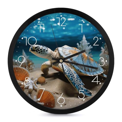 Horloge murale à piles avec chiffres grands lisibles sans bruit
