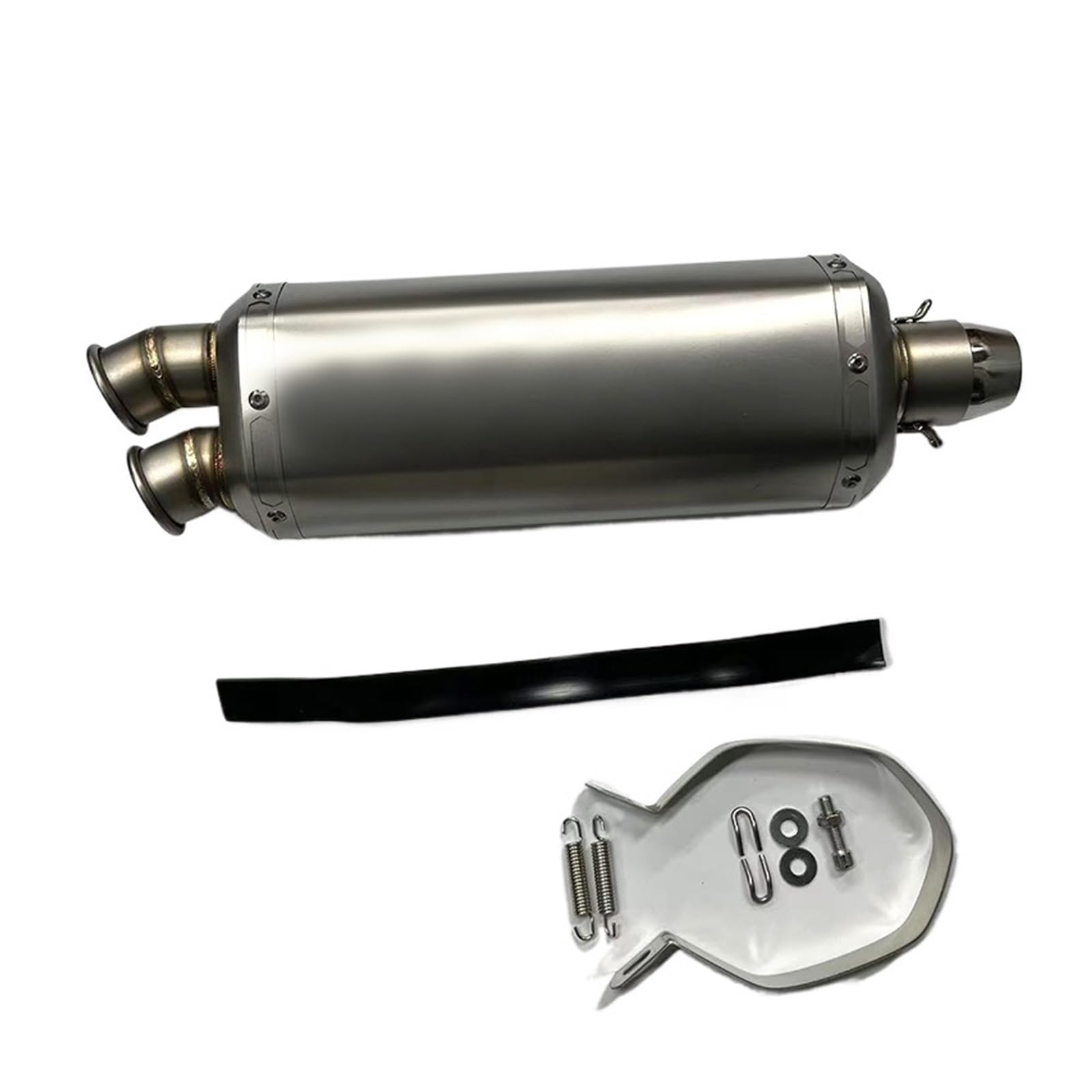tłumik wychowej wydech 51MM Rura Wydechowa Motocykla Podwójny Otwór Tłumik Tłumik Dla F750GS F850GS R1200GS 500X 400X CRF1100(Type A with laser)
