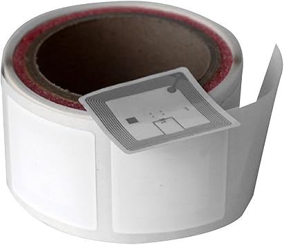 13.56 Mhz RFID Library Tag 50 x50 mm iCode Slix chip - Pack of 1000 Labels