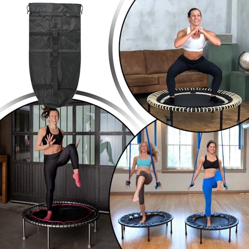 Sac de rangement pour trampoline pliable anti-poussière avec sangle - 4