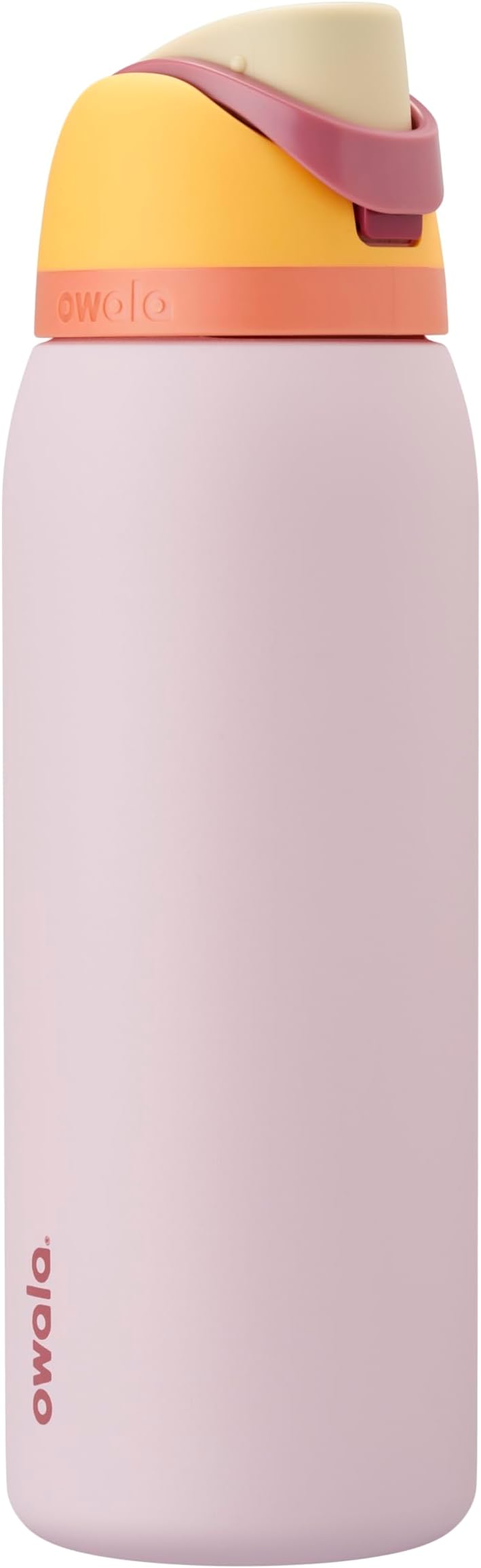 Owala FreeSip Insulated Stainless Steel Water Bottle with Straw for Sports and Travel, BPA Free, 1.2L, Pale Pink (Candy Store)