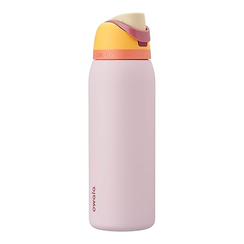 Owala FreeSip Insulated Stainless Steel Water Bottle with Straw for Sports and Travel, BPA-Free Sports Water Bottle, 40 oz, Candy Store - Candy Store - 40 Ounces