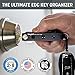 Keyport Pivot 2.0 Key Organizer - EDC Key Holder with Car Key Fob Attachment and Lost & Found Service - Compact, Customizable Modular Design - Keychain Alternative Gift for Men - Aluminum (Black)