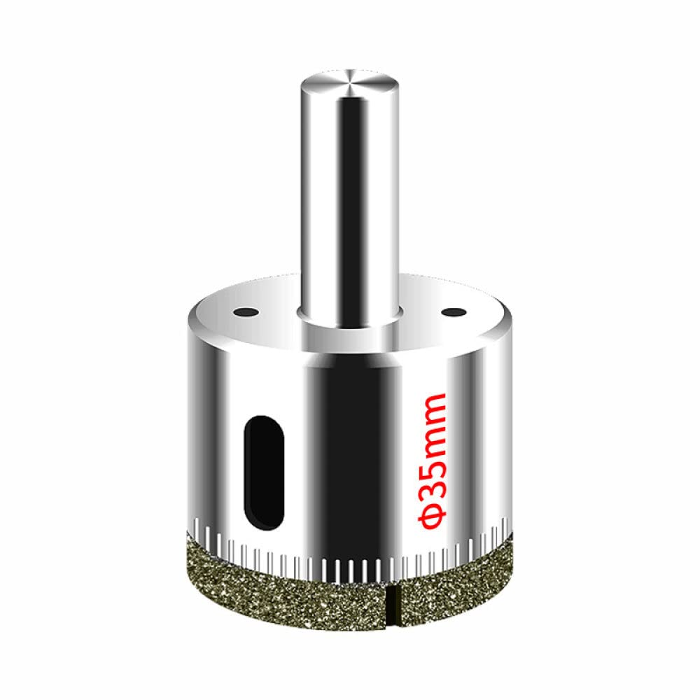 1 pieza de brocas de diamante de sierra de agujero de núcleo de vidrio de 3-60 mm, uso para baldosas de vidrio, mármol, granito, herramientas eléctricas de perforación, 60 mm