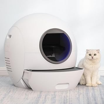 Self-Cleaning Litter Box, Smart Automatic Cat Toilet with APP Control, Large Automatic Cat Litter Box for Multi-Cat Household