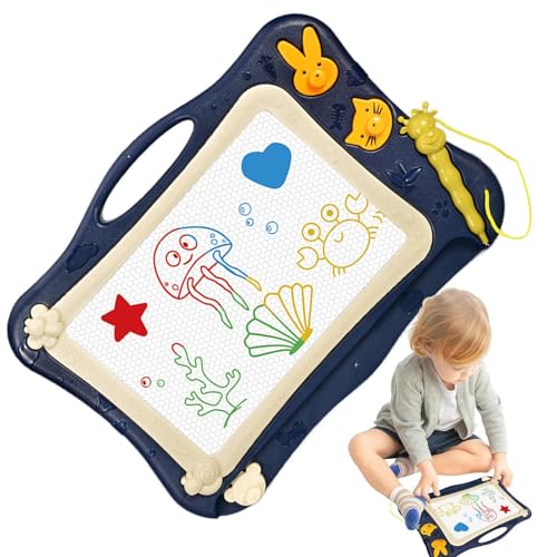 Tarjeta de dibujo magnética para niños, tablero de dibujo magnético para niños, dibujo de placa magnética, escritura de Doodle Board - Voyager Borrar Doodle Pad Aprendizaje y educación para niños de 1