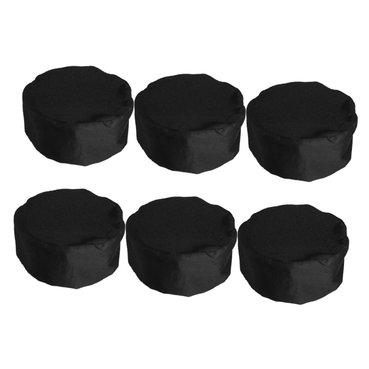 UKCOCO 6 Piezas Gorros de Chef Unisex Gorro de Cocina Ajustable Transpirable para Hombres Mujeres Adultos Catering y Cocina