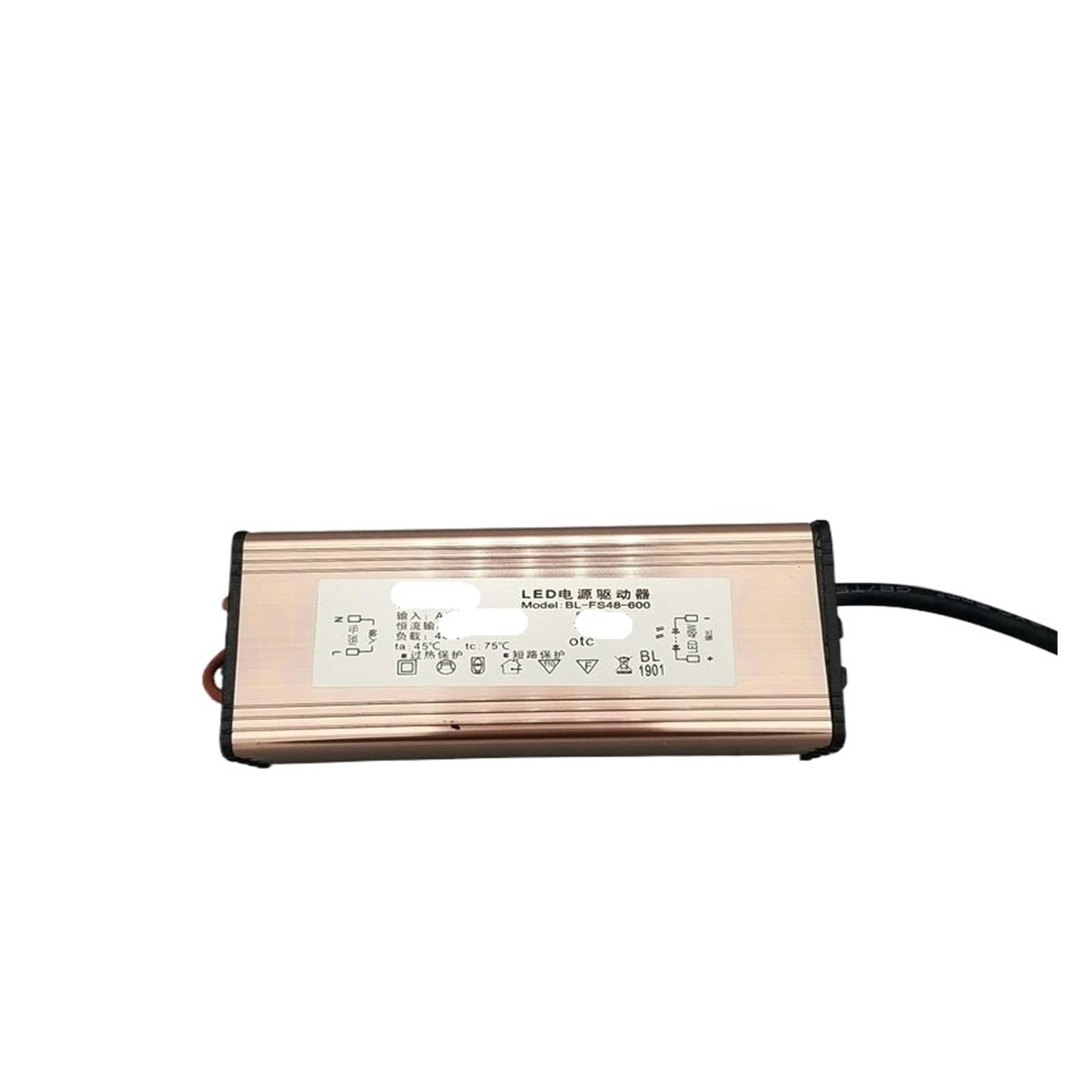 Redresseur plafonnier lampe plate pilote LED 48W étanche pour tube spot
