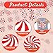 EggSun 12 Pack Christmas Peppermint Candy Hanging Ceiling Swirls Decorations,Peppermint Candyland Cane Paper Cutouts Banner Garland for Xmas Holiday Party Tree Ornaments Decors Supplies Favors