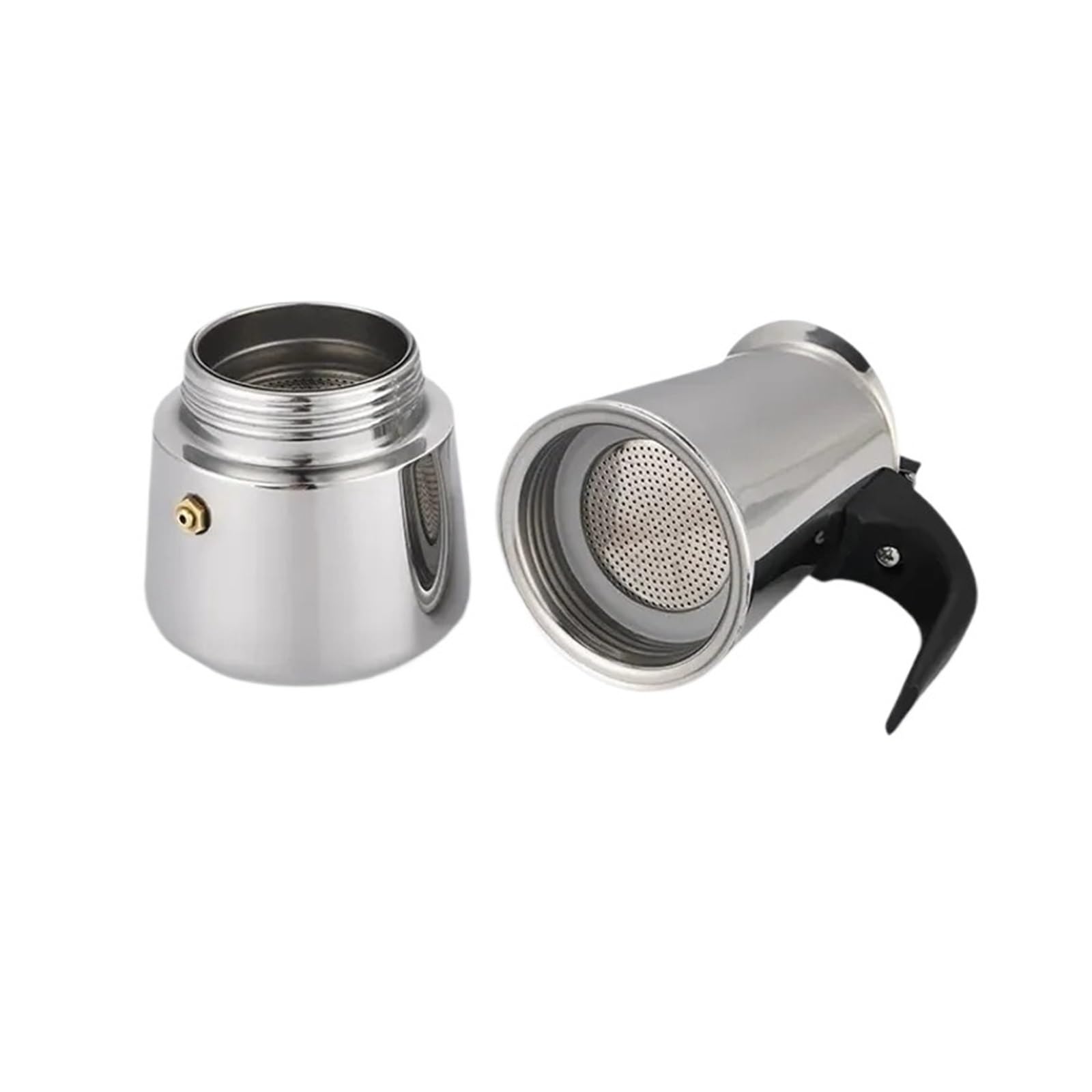 Generico Caffettiera Moka 100/200/300/450ml Filtro Acciaio Inox(200ml)