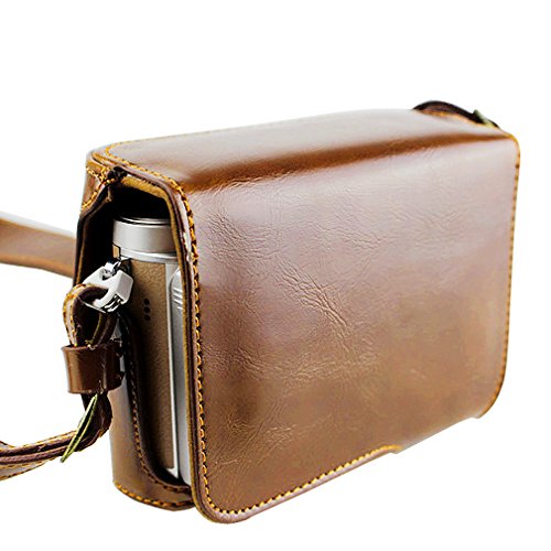 First2Savvv Full Body Precise Fit Pu Leather Digital Camera Case Bag Cover With Should Strap For Olympus Pen E-Pl10 E-Pl9 With 14-42Mm F3.5-5.6 Lens + Cleaning Cloth Xjd-Epl9-Hh09 #TOP2