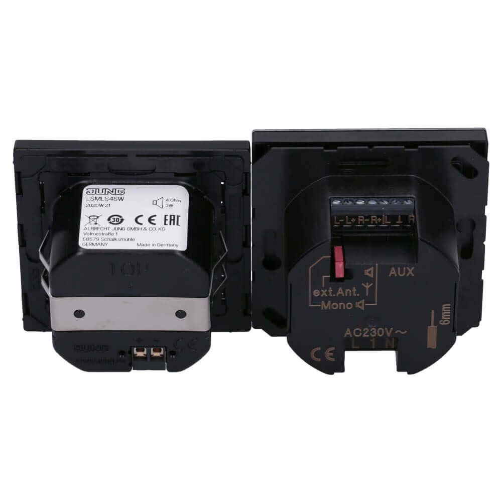 Jung DABLS1SW Smart Radio DAB+ Set Mono Schwarz Serie LS