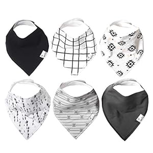 Copper Pearl Baby Bandana Bibs – 6 Pack Soft Cotton Baby Bibs for Drooling and Teething, Absorbent Drool Bibs for Baby Girl and Boy, Adjustable to Fit Newborns to Toddlers, Tons of Styles (Hawk Set)