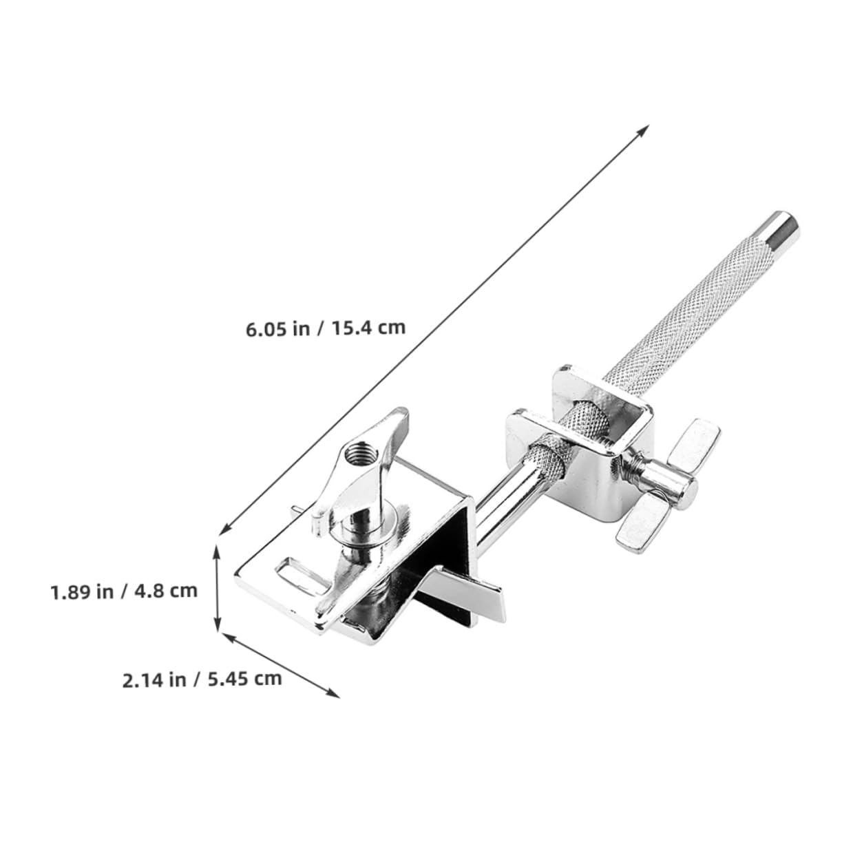 Levemolo Drum Kit Clip Mount Clamp Metal Cowbell Clip Cow Bell Clamp Drum Cowbell Fixing Clip Cowbell Extension Holder Drum Cowbell Clip Cowbell Holder for Drum Cowbell Mounting Clamp
