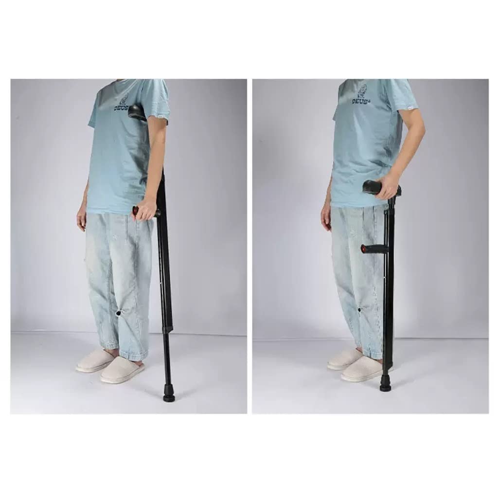 Muletas de bastón para jóvenes con fracturas Muletas para las axilas Muleta para lesiones en los pies Rehabilitación Muleta única Muleta auxiliar Anhelan