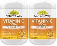 Nature's Way Sugarless 500mg Vitamin-C 320 Tablets (Pack of 2)