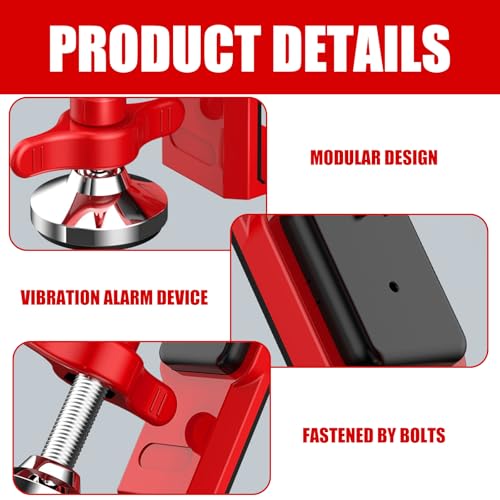 Türstopper Alarm Einbruchschutz 80dB Hotelsicherheit Persönlicher Schutz Einstellbare Türalarm für Zuhause, Hotel, Reisen, mit Batterien